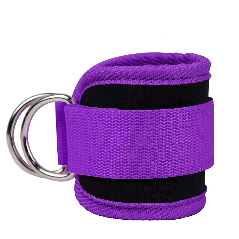 Gym ankle straps double adjustable D-Ring