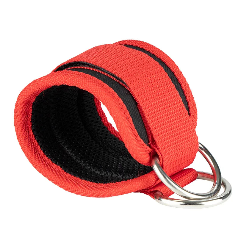 Gym ankle straps double adjustable D-Ring