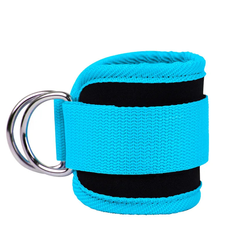 Gym ankle straps double adjustable D-Ring