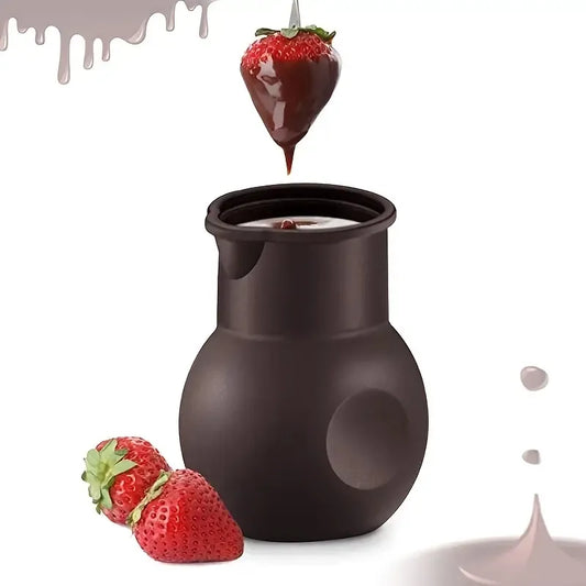 Chocolate melting pot set ,microwaveable & silicone